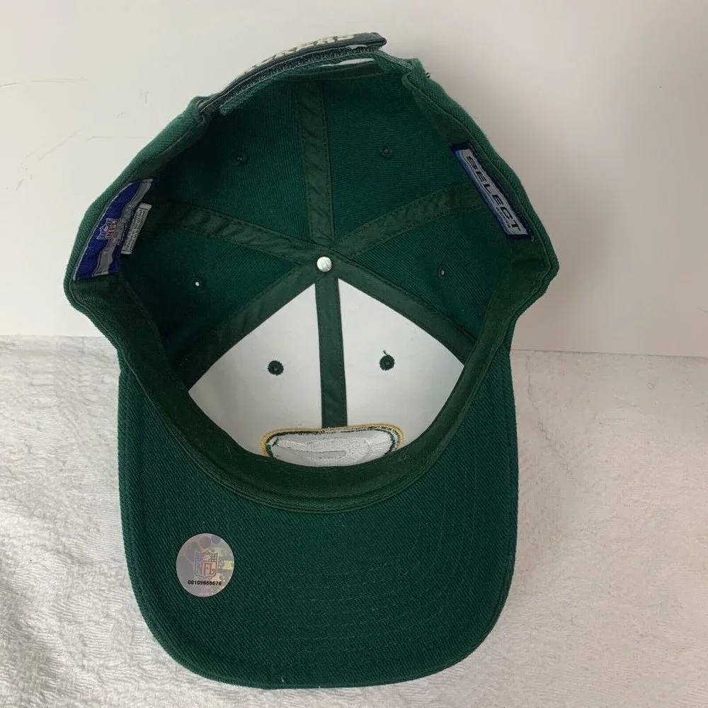 Reebok NFL Team Apparel Green Bay Packers Men's Wool Cap Hat Strap back Spellout